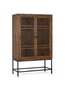 GINER Y COLOMER Armoire à 2 portes en bois d'acacia et métal